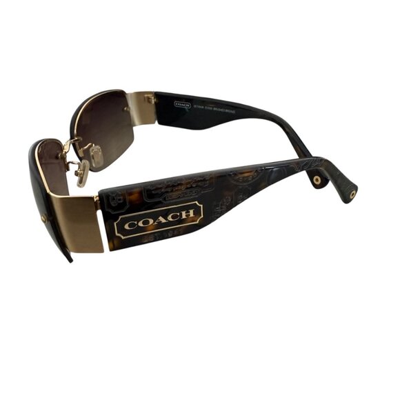 COACH Octavia S 350 Brushed Bronze Rectangle Women's Sunglasses MSRP $234.64 - Picture 10 of 15